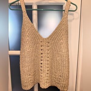 Vici Lovestitch Sweater Tank Top Biege